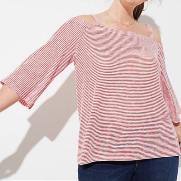 LOFT Tops - LOFT Cold Shoulder Knit Top